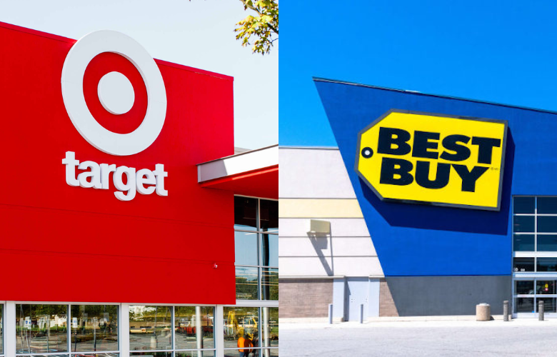 Image showing target and best buy stores