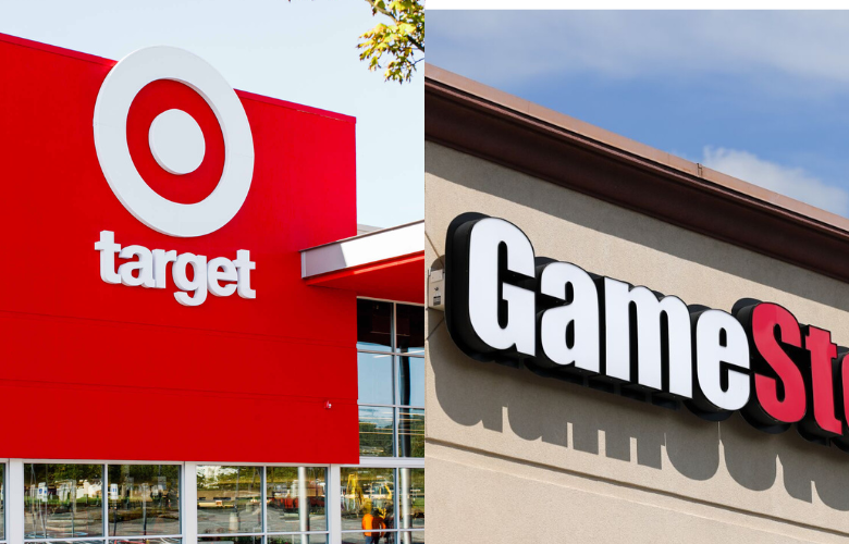 Image showing target and gamestop stores